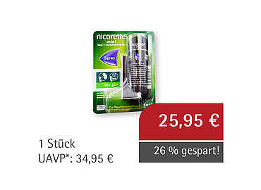 nicorette® mint** Spray 1mg Nikotin / Sprühstoß