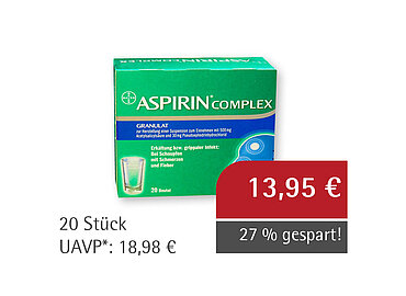 Aspirin® Complex** Granulat zum Herstellung einer Suspension zum Einnehmen
