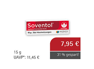 Soventol® Hydrocortisonacetat 0,5% 5 mg/g Creme**