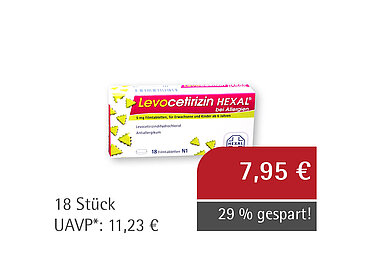 Levocetirizin HEXAL® bei Allergien**