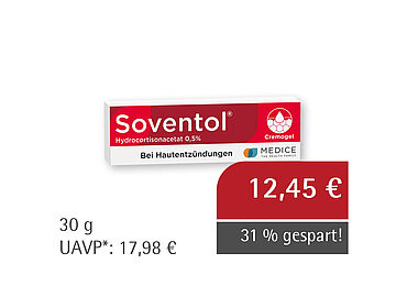 Soventol® Hydrocortisonacetat** 0,5% 5 mg/g Creme