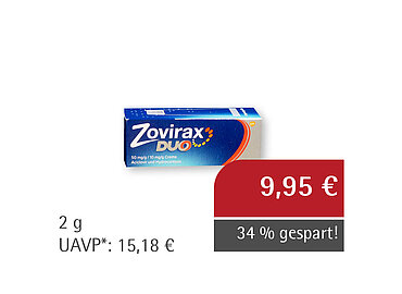 Zovirax Duo 50 mg/g 10 mg/g Creme