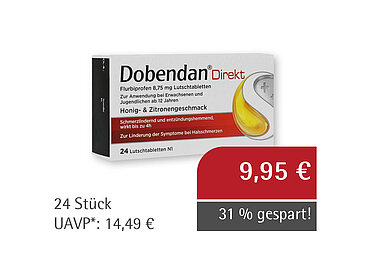 Dobendan® Direkt Flurbiprofen 8,75 mg Lutschtabletten