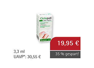 Ciclopoli® gegen Nagelpilz** Wirkstoffhaltiger Nagellack